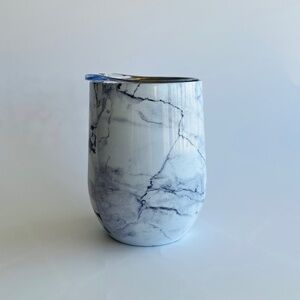 New With Box White marble Insulated  Tumbler 12oz